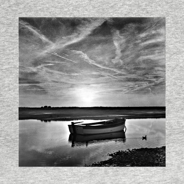 High tide at Burnham Overy Staithe, Norfolk, UK by richflintphoto